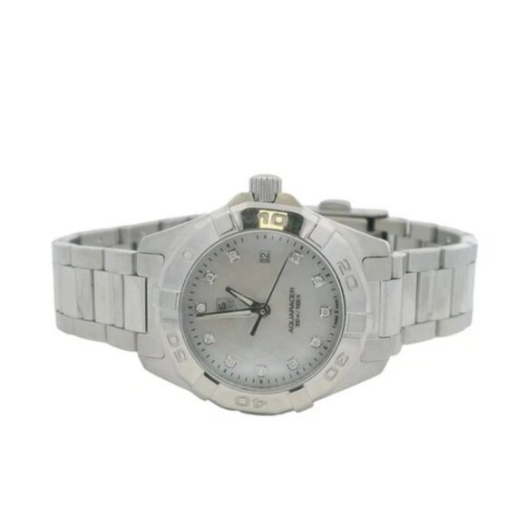 Tag Heuer WAY1413 Aquaracer 27mm MOP Diamond Stainless Steel Watch - Picture 2 of 10